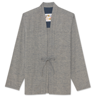 Kimono Shirt - Linen Cotton Nep - Blue