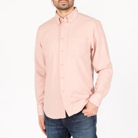 Easy Shirt - Cotton Silk Blend Twill - Pink | Naked & Famous Denim