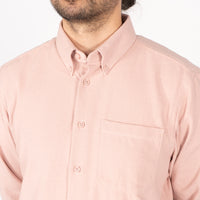 Easy Shirt - Cotton Silk Blend Twill - Pink | Naked & Famous Denim