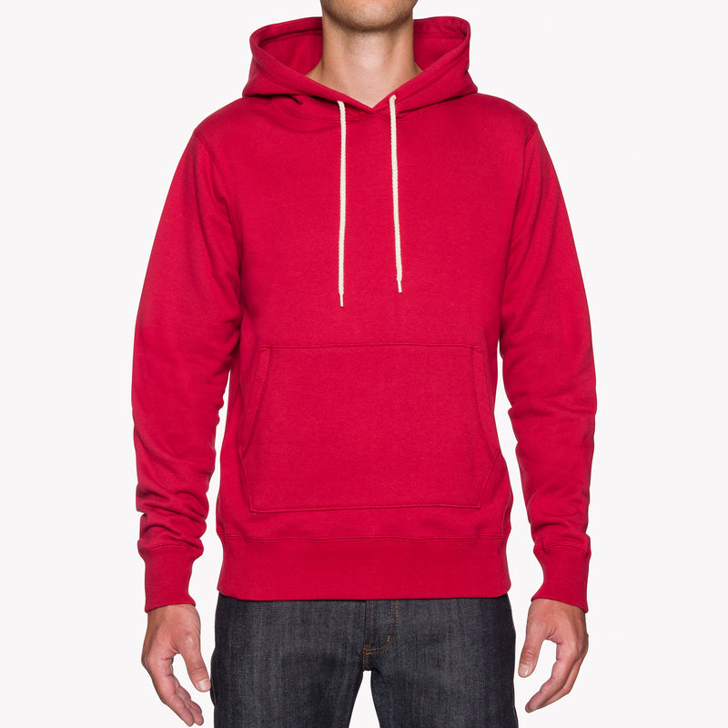 Pullover Hoodie - Heavyweight Terry - Red | Naked & Famous Denim