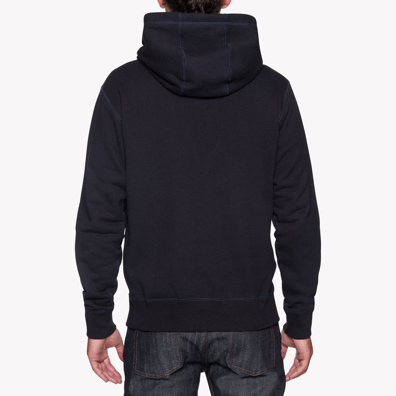 Pullover Hoodie - Heavyweight Terry - Navy | Naked & Famous Denim
