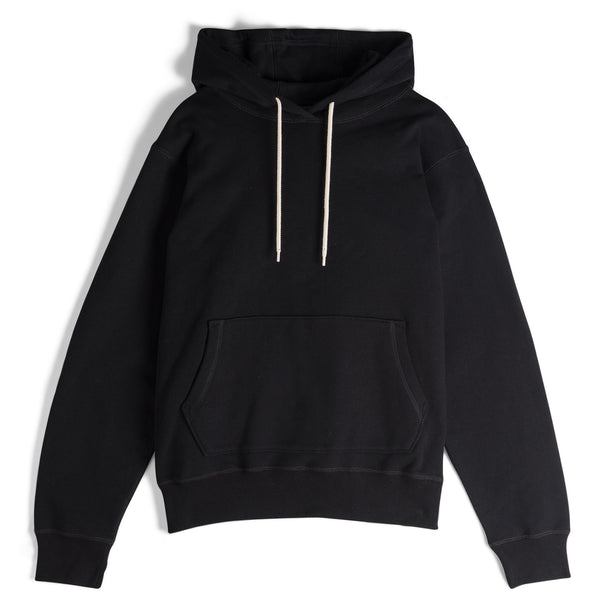 Pullover Hoodie - Heavyweight Terry - Black| Naked & Famous Denim