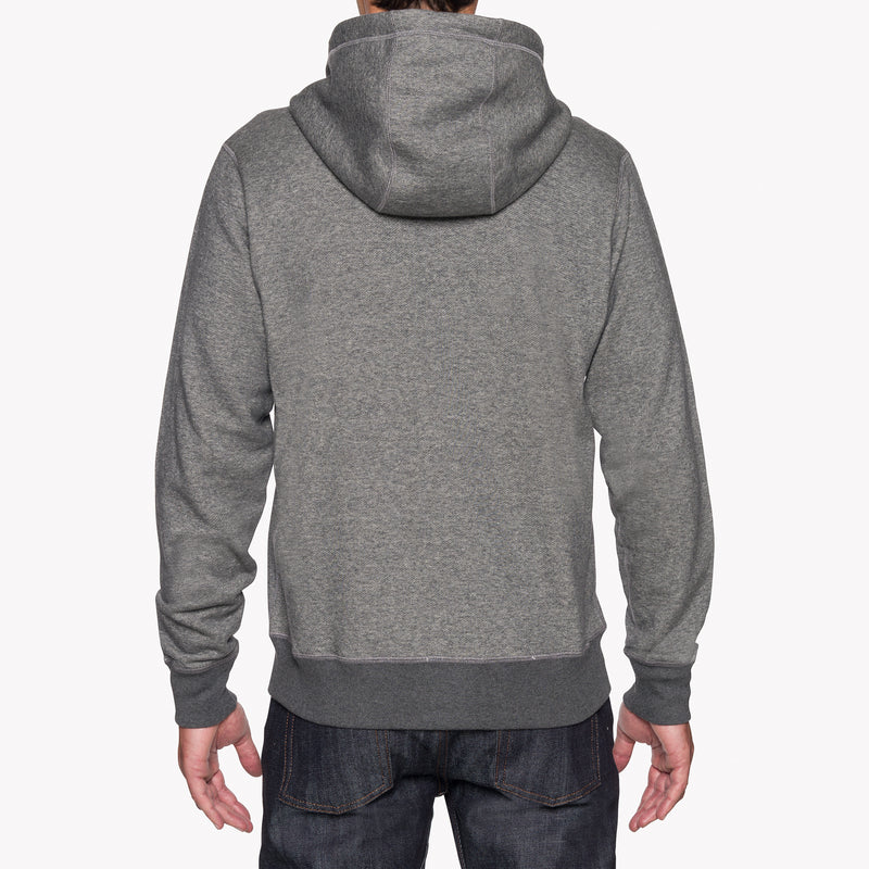 Zip Hoodie - Heavyweight Terry - Charcoal | Naked & Famous Denim