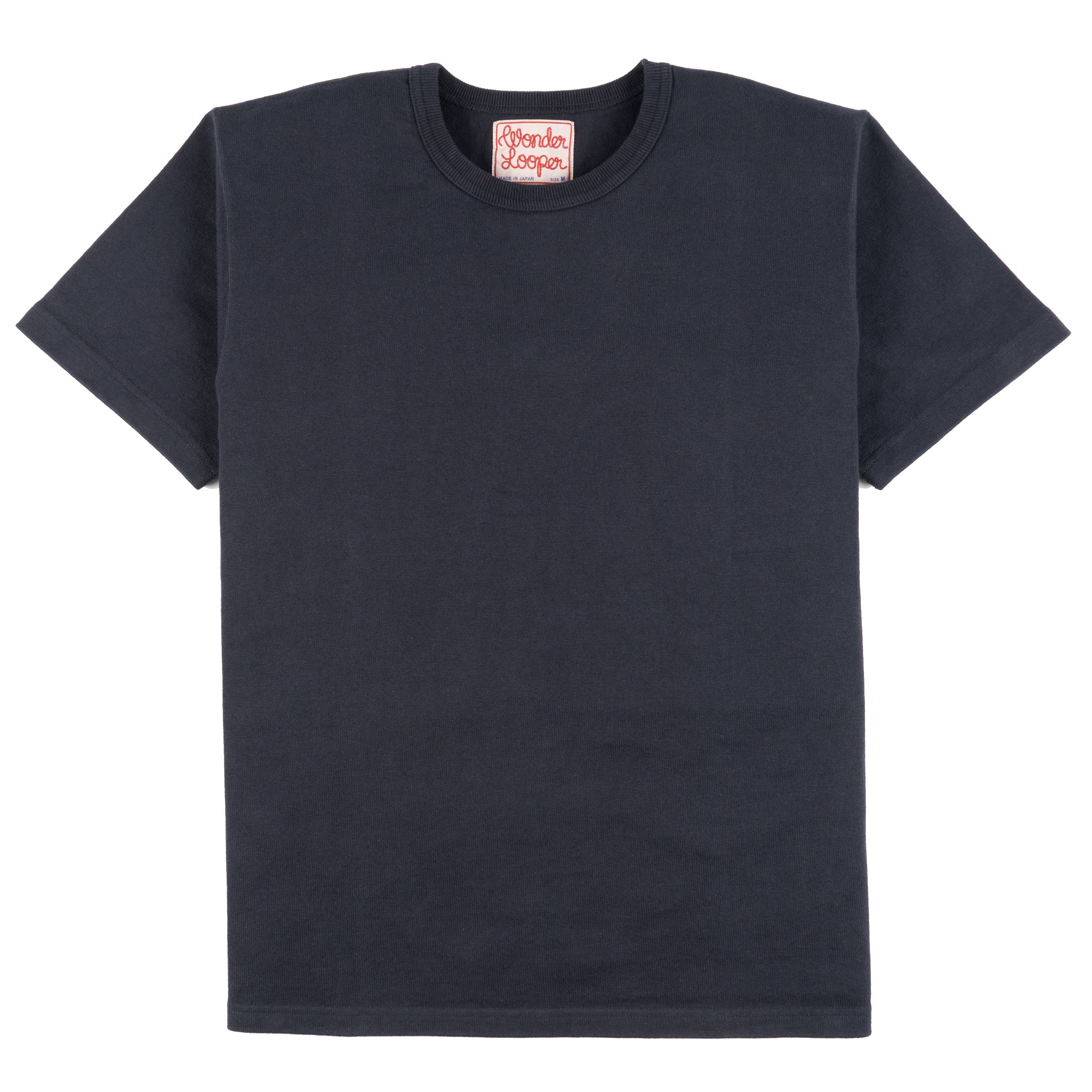 Crewneck T-shirt - Double Heavyweight - Navy by Wonder Looper
