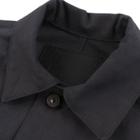 Chore Coat - Black Canvas - collar