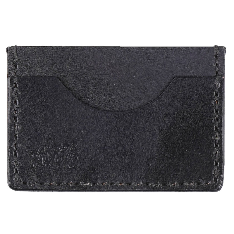 Card Case Low - Bovine Leather - Black - front