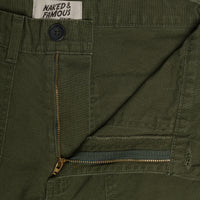 Women's - Fatigue Pant - Green Canvas | Naked & Famous Denim