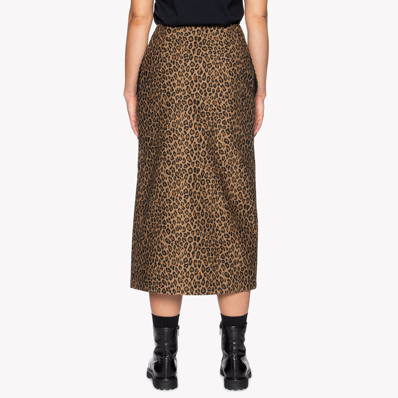 Wrap Skirt - Leopard Print | Naked & Famous Denim