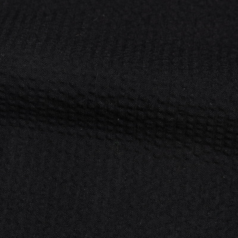 Wrap Dress - Seersucker 40s - Black | Naked & Famous Denim