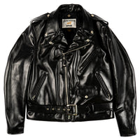 618HH - Horsehide Perfecto Leather Jacket - Black