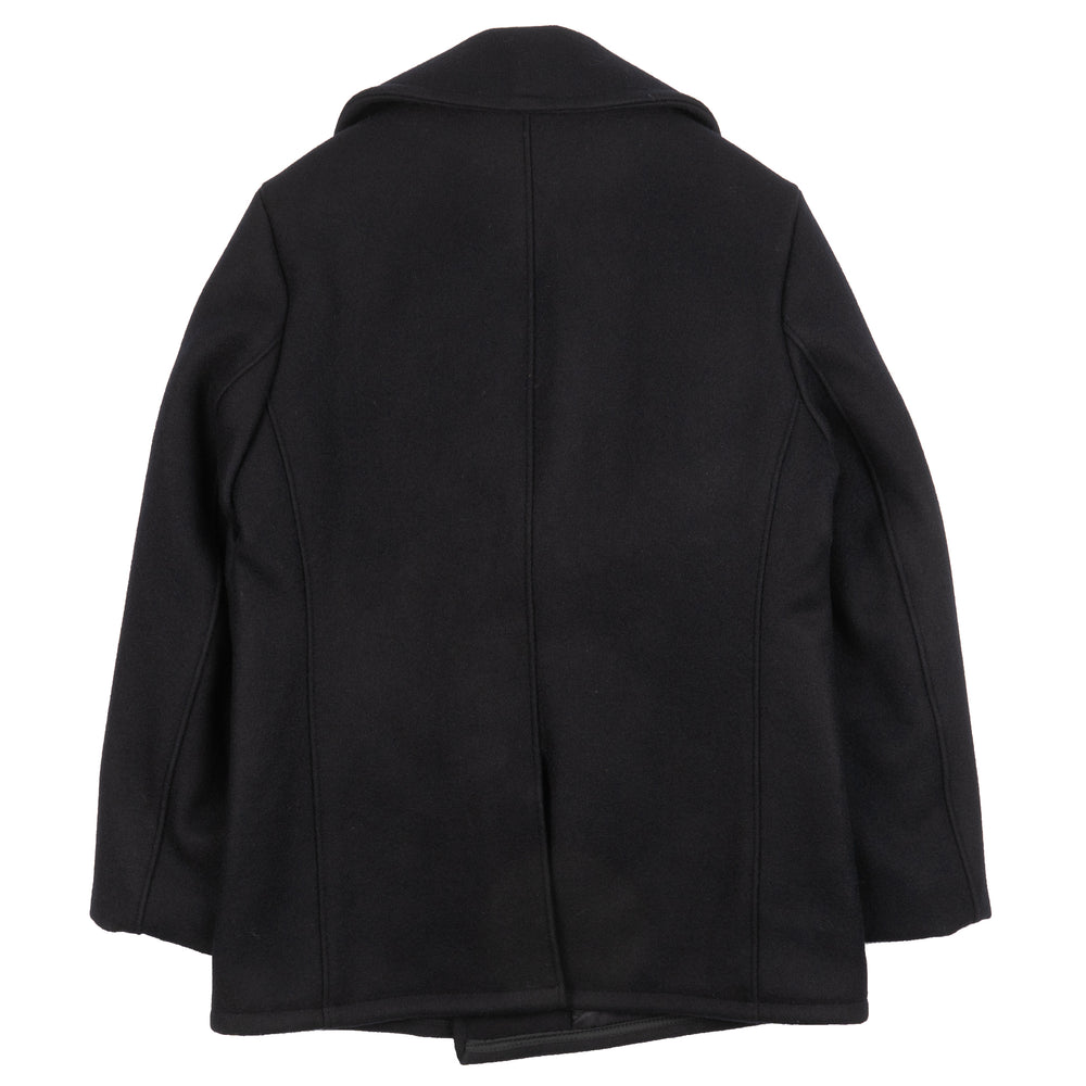 740 - Classic Melton Wool Navy Pea Coat - New Navy by Schott