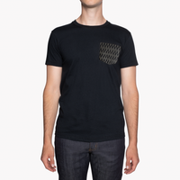 Pocket Tee - Black - Kimono Arrows - Black | Naked & Famous Denim