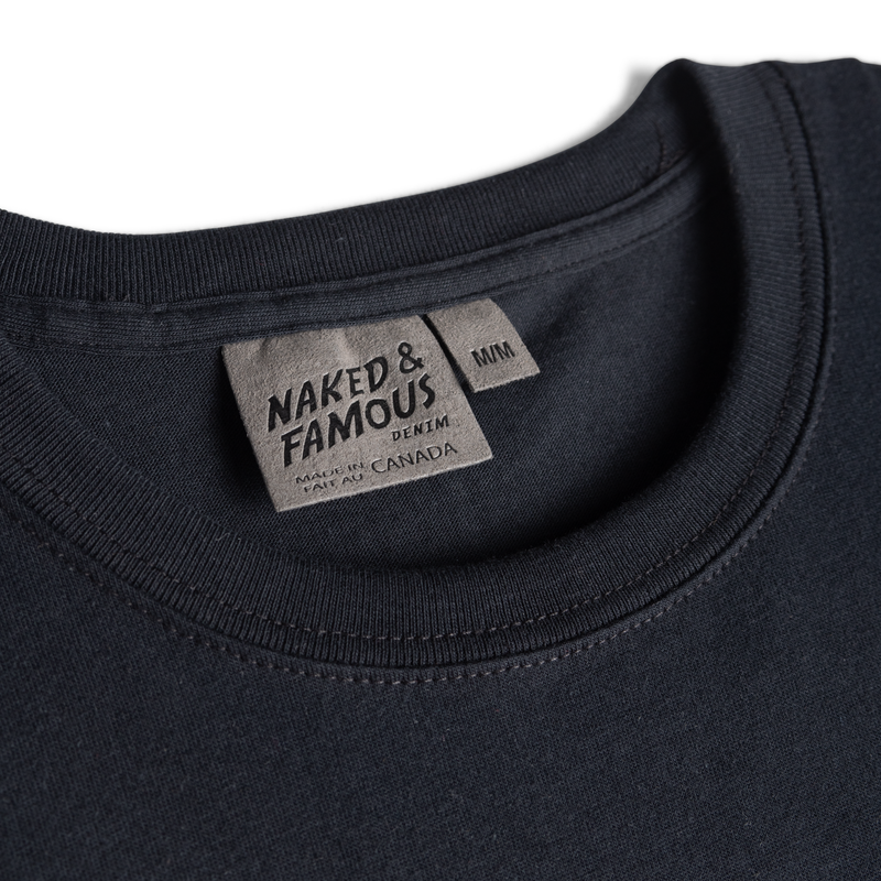 Pocket Tee - Black - Kimono Arrows - Black | Naked & Famous Denim