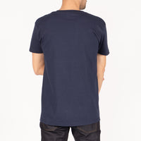 Pocket Tee - Navy -Floral Painting - Navy | Naked & Famous Denim