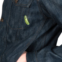 Denim Jacket - Pickle Rick "Solenya" Selvedge with Chenille Embroidery