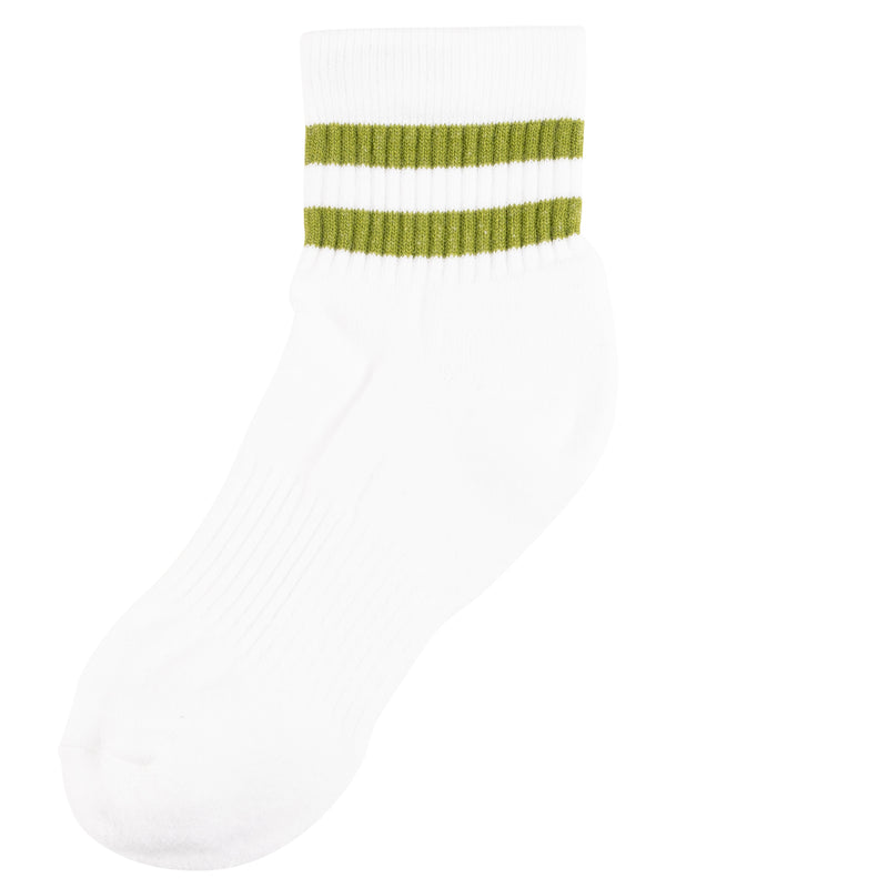 McCarren Tube Sock Quarter Length - Recycled Eco-Cotton Knit - Green