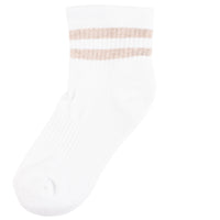 Products McCarren Tube Sock Quarter Length - Recycled Eco-Cotton Knit - Linen