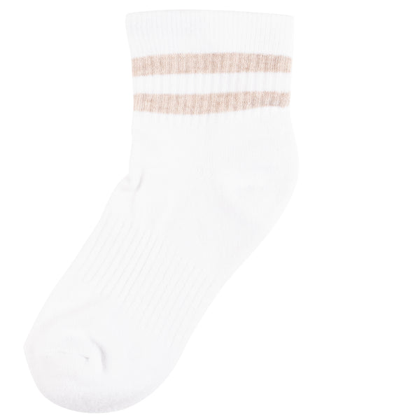 Products McCarren Tube Sock Quarter Length - Recycled Eco-Cotton Knit - Linen