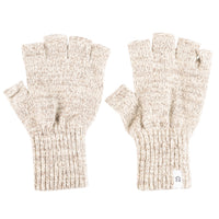 Ragg Wool Fingerless Glove - Oatmeal Melange