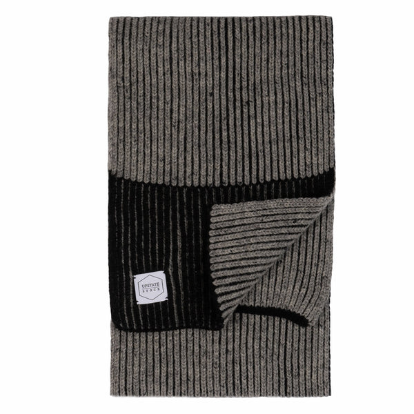 Ragg Wool Scarf - Grey Tweed | Upstate Stock
