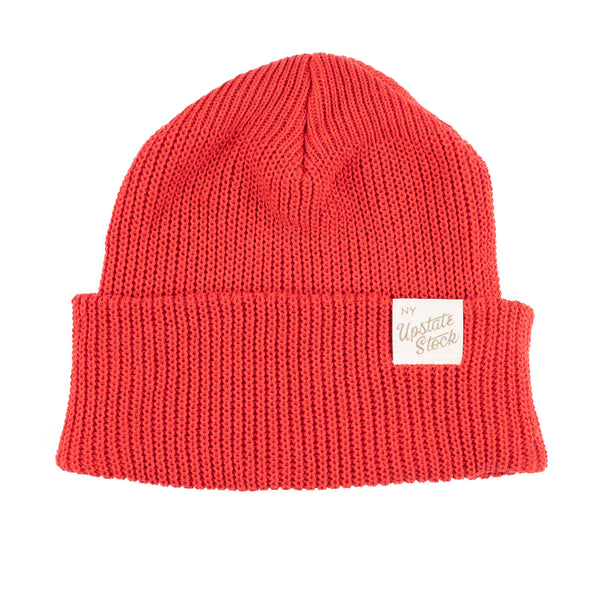 100% Eco Cotton Watchcap - Cherry Red