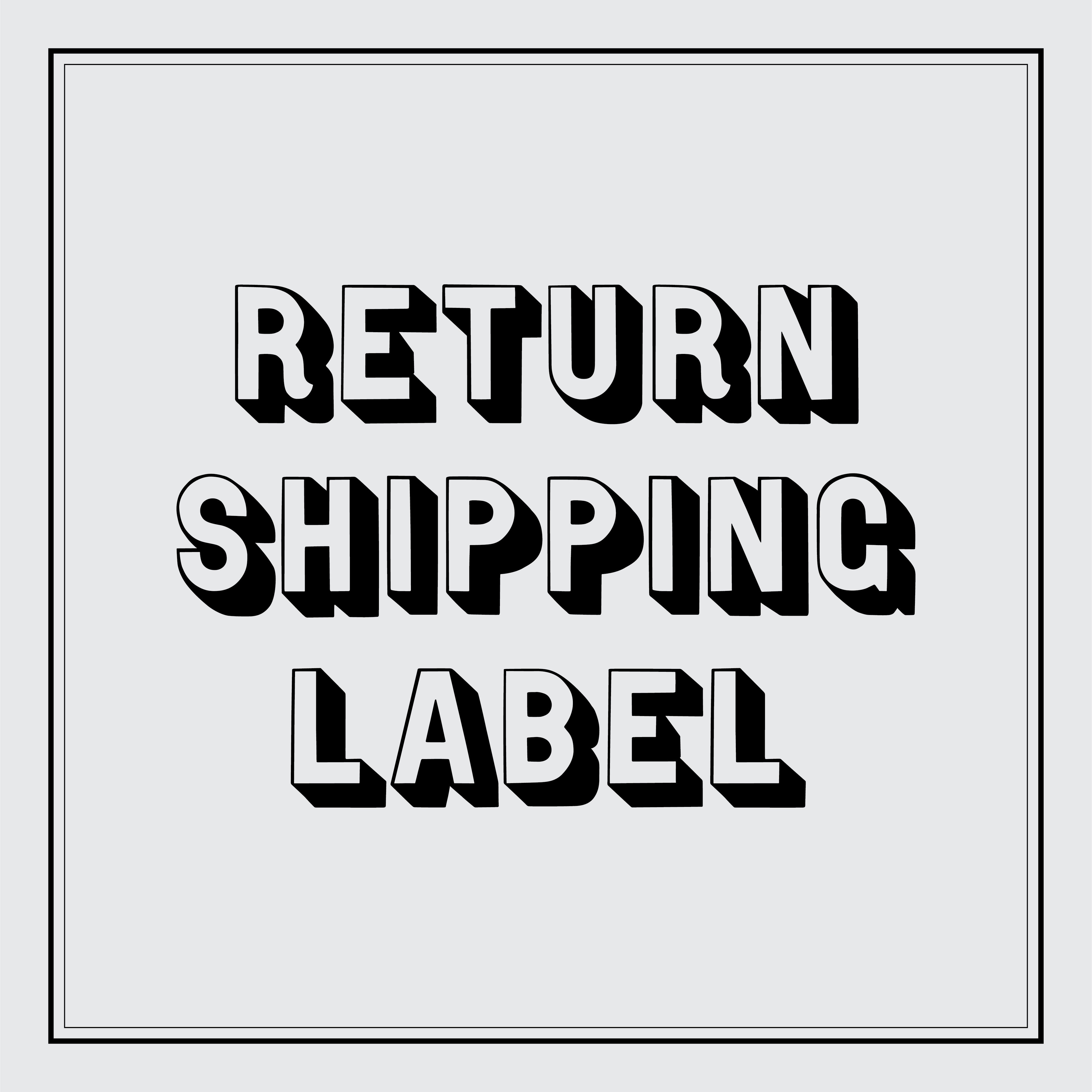 Return Shipping Label - International by Naked & Famous Denim